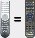Replacement remote control for 2600HD