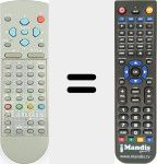 Replacement remote control for MD-JXMFE (1AV0U10B17600)