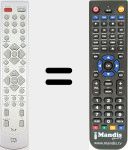 Replacement remote control for DIVX