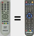 Replacement remote control for IRCO001