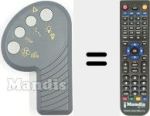 Replacement remote control for ITAL001