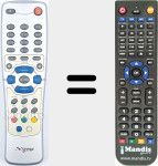 Replacement remote control for REMCON1392