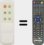 Replacement remote control for REMCON1731