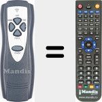 Replacement remote control for REMCON1795