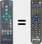 Replacement remote control for REMCON19230