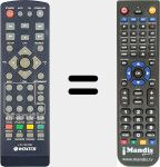 Replacement remote control for X-Div 700 HDMI