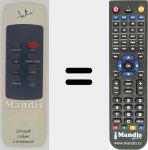 Replacement remote control for REMCON1439