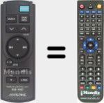 Replacement remote control for RUE-4187