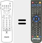 Replacement remote control for REMCON1344