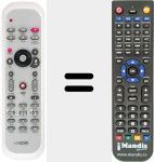 Replacement remote control for REMCON878