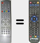 Replacement remote control for NS18100