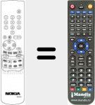 Replacement remote control for RCN600 (56522331)