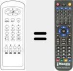 Replacement remote control for RC21191