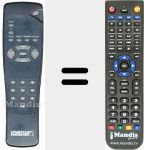Replacement remote control for REMCON157
