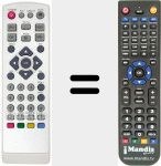Replacement remote control for REMCON795