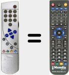 Replacement remote control for TP 910 C (296420614301)