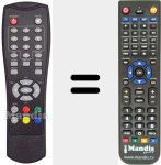 Replacement remote control for REMCON475