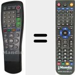 Replacement remote control for 9132176