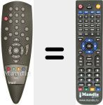 Replacement remote control for REMCON060