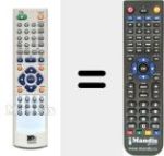 Replacement remote control for EasyHomeDVDZ8