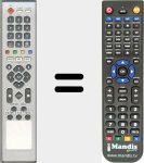 Replacement remote control for HF8800HD