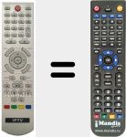 Replacement remote control for IPTV001