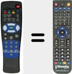 Replacement remote control for 7128