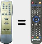 Replacement remote control for MXHT518