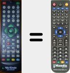 Replacement remote control for MXPVR5298