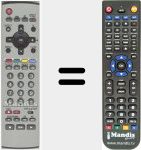 Replacement remote control for EUR7628030