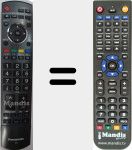 Replacement remote control for N2QAYB000116