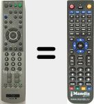 Replacement remote control for RM-W105 (147892311)