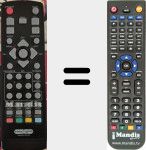 Replacement remote control for Easy Home TDT HD Nan