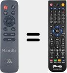 Replacement remote control for 105001717