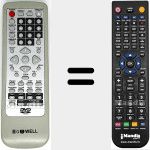 Replacement remote control for GOWELL002