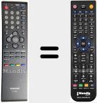 Replacement remote control for REMCON534