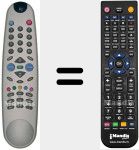 Replacement remote control for REMCON1117
