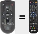 Replacement remote control for YF1187R (720117145300)