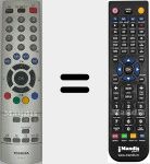 Replacement remote control for CT-8013 (75005653)