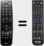Replacement remote control for AKB69680430