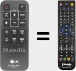 Replacement remote control for AKB74815341