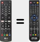 Replacement remote control for AKB75375608