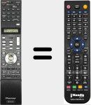 Replacement remote control for AXD7521