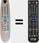Replacement remote control for ZK2187F