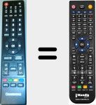Replacement remote control for GCBLTV64AT