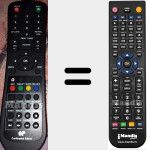 Replacement remote control for CELED554KB2
