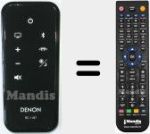 Replacement remote control for RC-1187 (978307101601D)