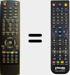 Replacement remote control for DMB111HD