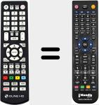 Replacement remote control for Dune HD (HDTV)
