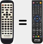Replacement remote control for EUR647136